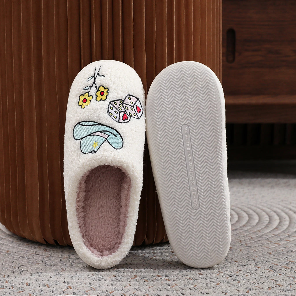 Western Cowboy Embroidered Slippers