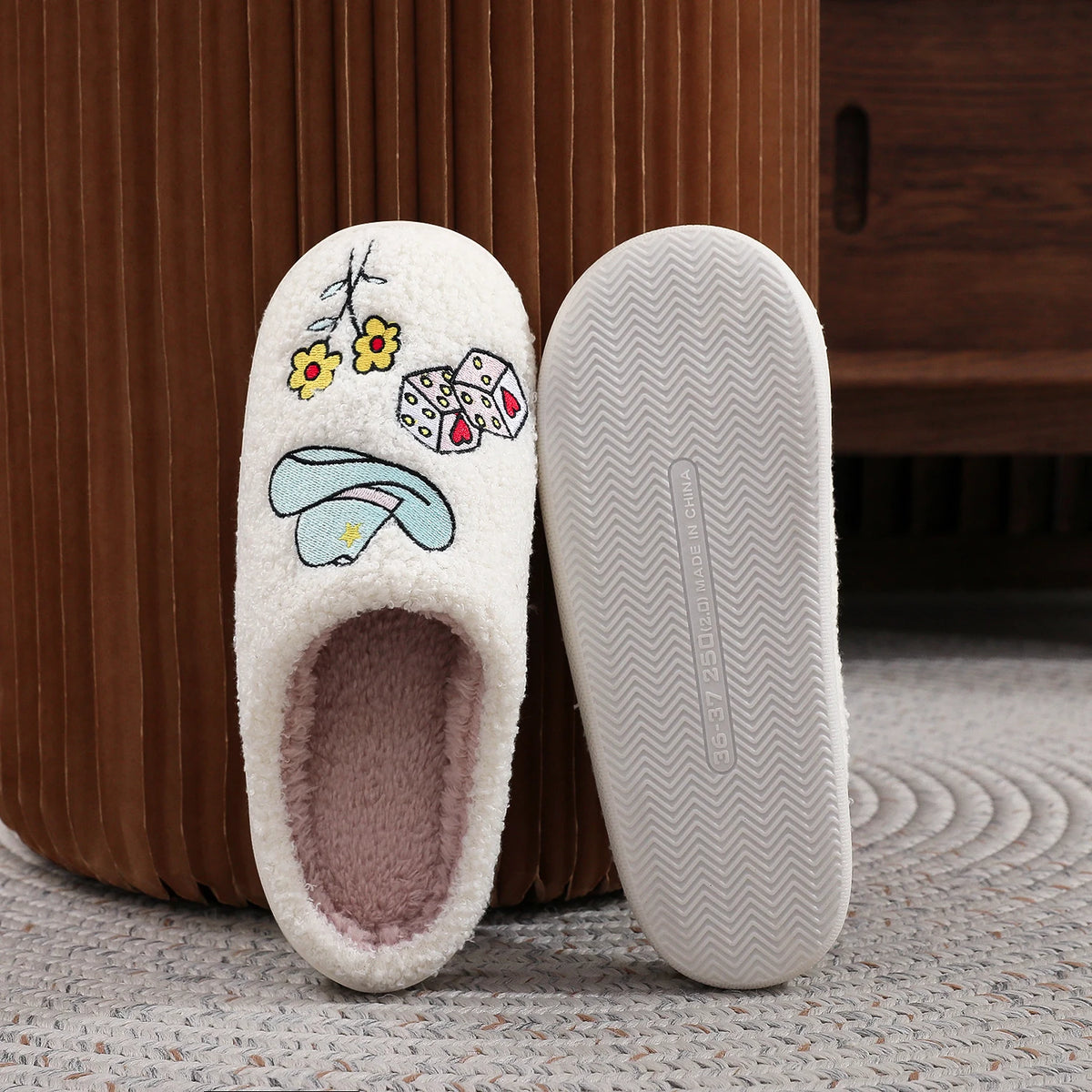 Western Cowboy Embroidered Slippers