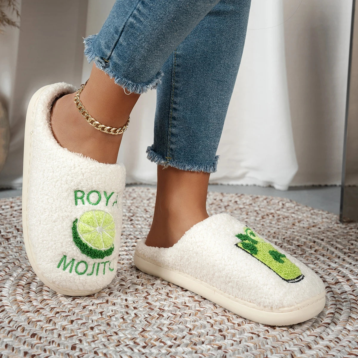 Mojito Plush Slippers