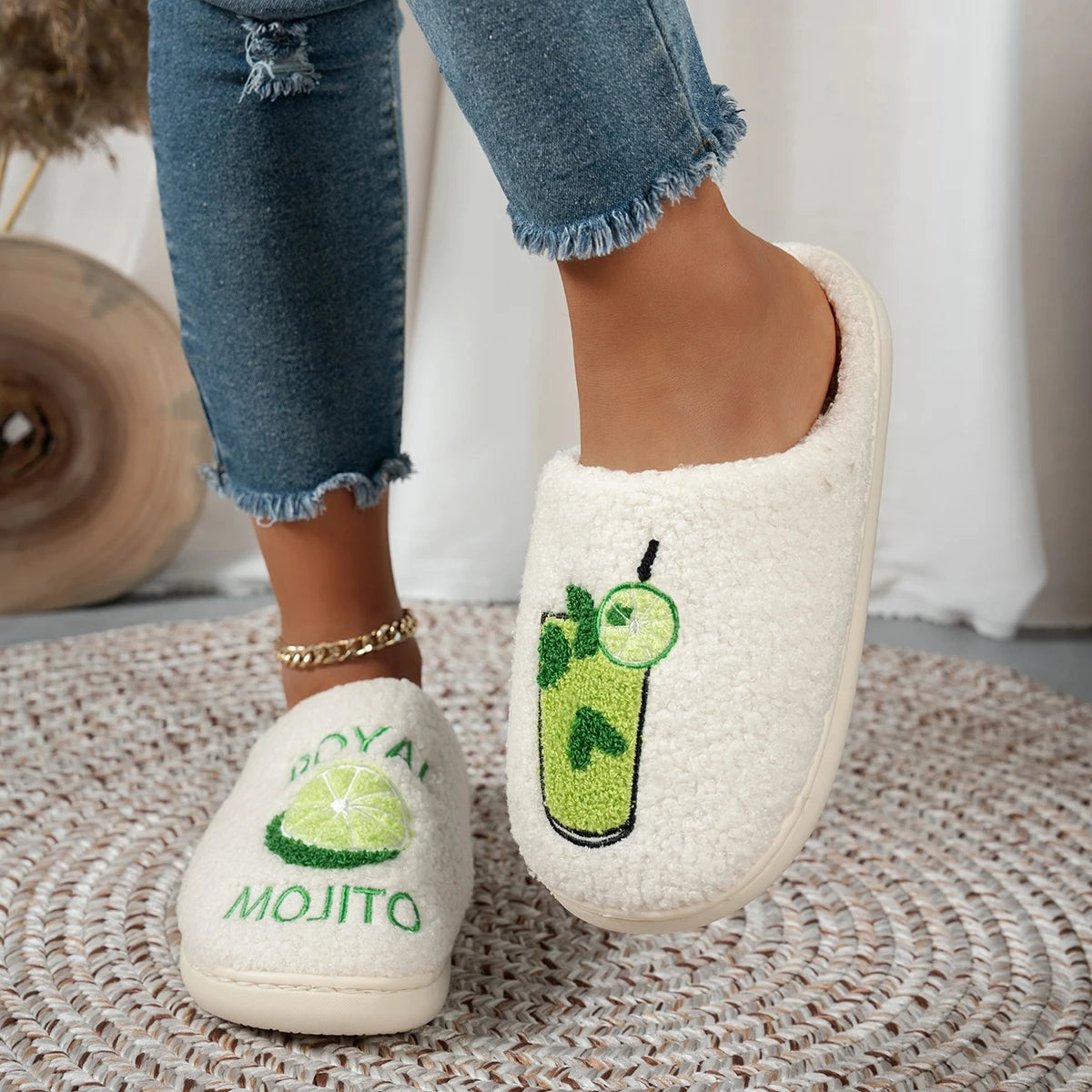 Mojito Plush Slippers