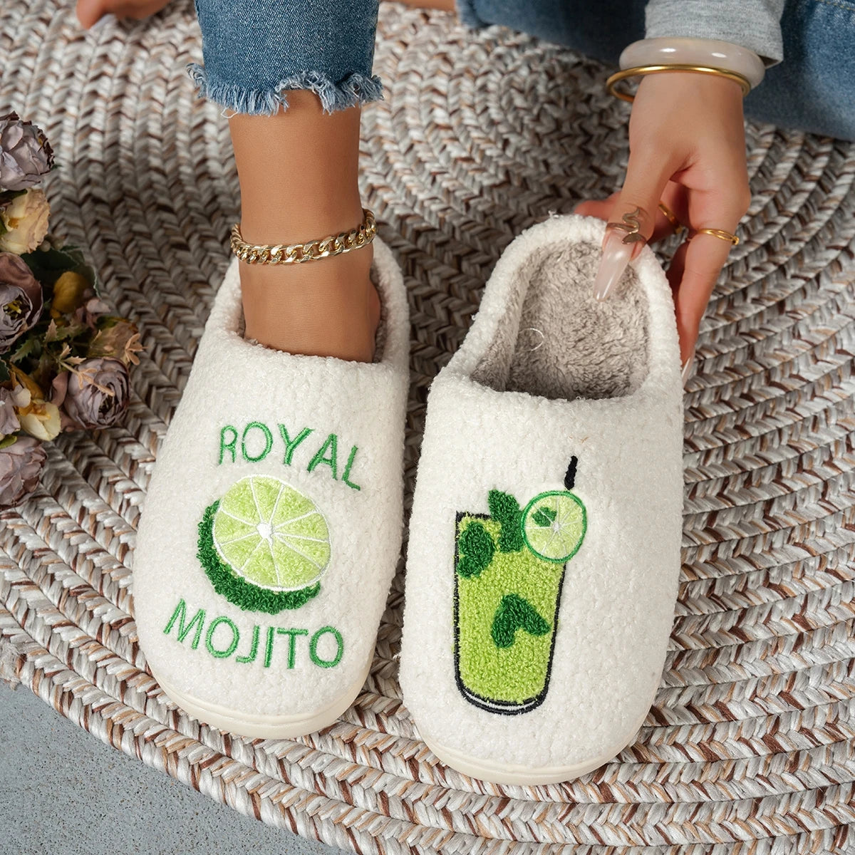 Mojito Plush Slippers